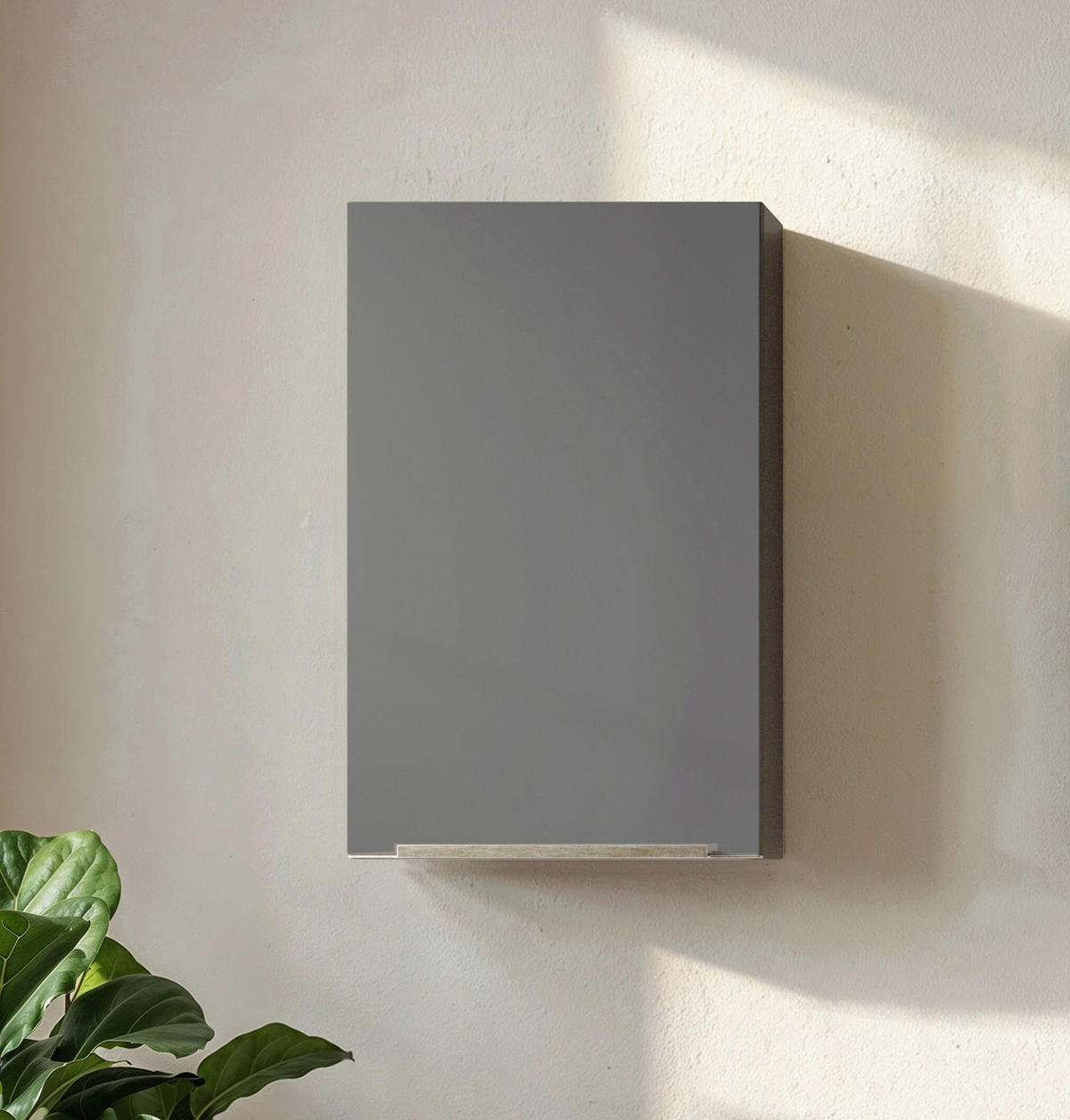 HÄNGESCHRANK 40/64/20 cm  - Edelstahlfarben/Weiß, Trend, Holzwerkstoff/Metall (40/64/20cm) - Held