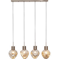 HÄNGELEUCHTE 110/160/25 cm  - Grau, Design, Glas (110/160/25cm) - Kare-Design