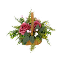 KUNSTBLUME - Pink/Rosa, Lifestyle, Kunststoff/Metall (28cm)