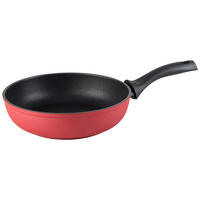 PFANNE 24 cm  - Rot/Schwarz, Basics, Metall (24cm) - Kelomat