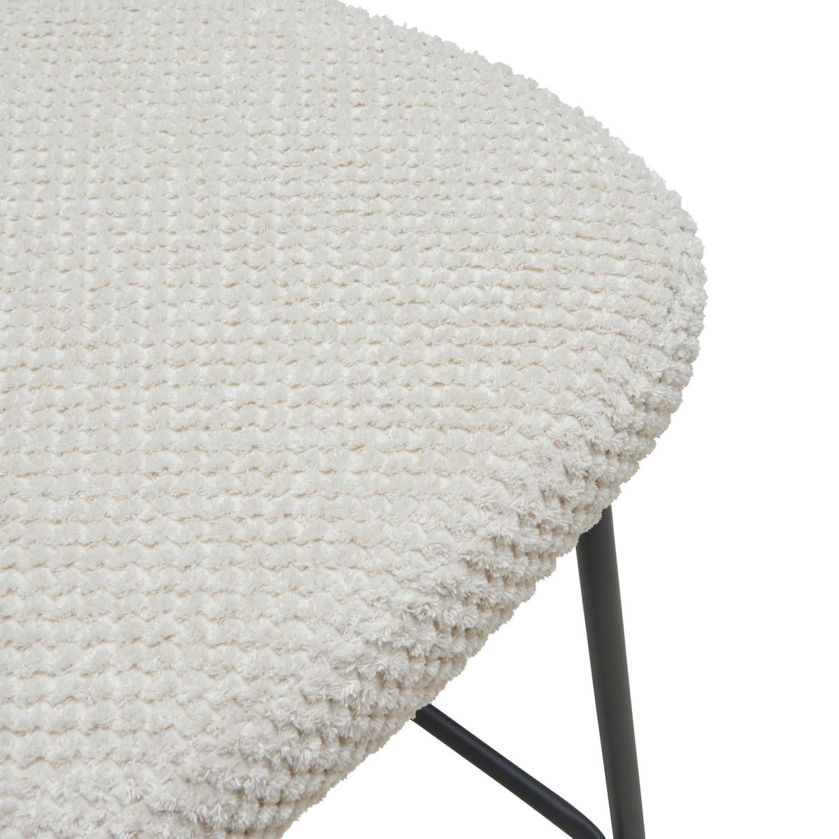 BARHOCKER in Beige  - Beige/Schwarz, LIFESTYLE, Holz/Textil (55/101/59cm) - Livetastic