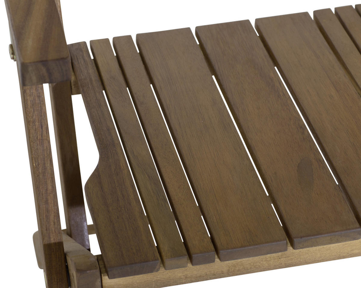 GARTENKLAPPSESSEL Akazie Akaziefarben  - Akaziefarben, KONVENTIONELL, Holz (51/89/55cm) - Siena Garden