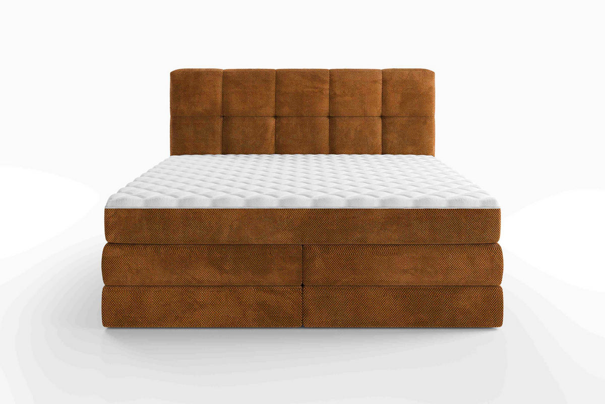BOXSPRINGBETT 160/200 cm  in Grau  - Schwarz/Grau, Design, Kunststoff/Textil (160/200cm) - Esposa