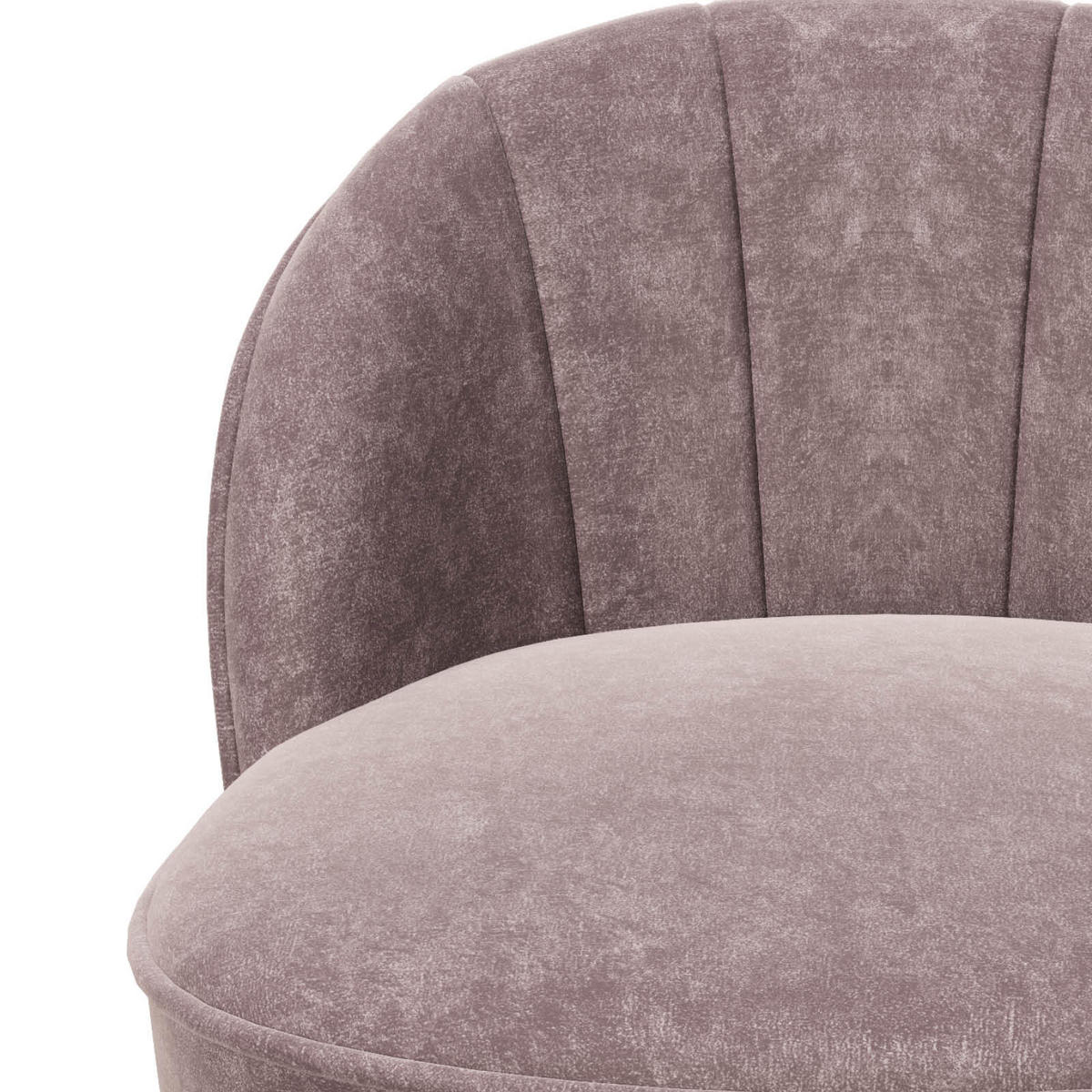 SESSEL Samt Rosa    - Rosa, KONVENTIONELL, Textil (67/70/71cm) - Playboy