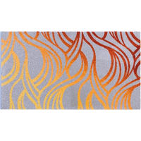 BADEMATTE Orange 70/120 cm  - Orange, Design, Kunststoff/Textil (70/120cm) - Grund