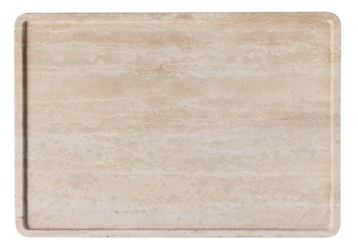 SERVIERPLATTE Manufacture Travertine    40,50/28,20/1,70 cm  - Sandfarben, KONVENTIONELL, Stein (40,50/28,20/1,70cm) - Villeroy & Boch