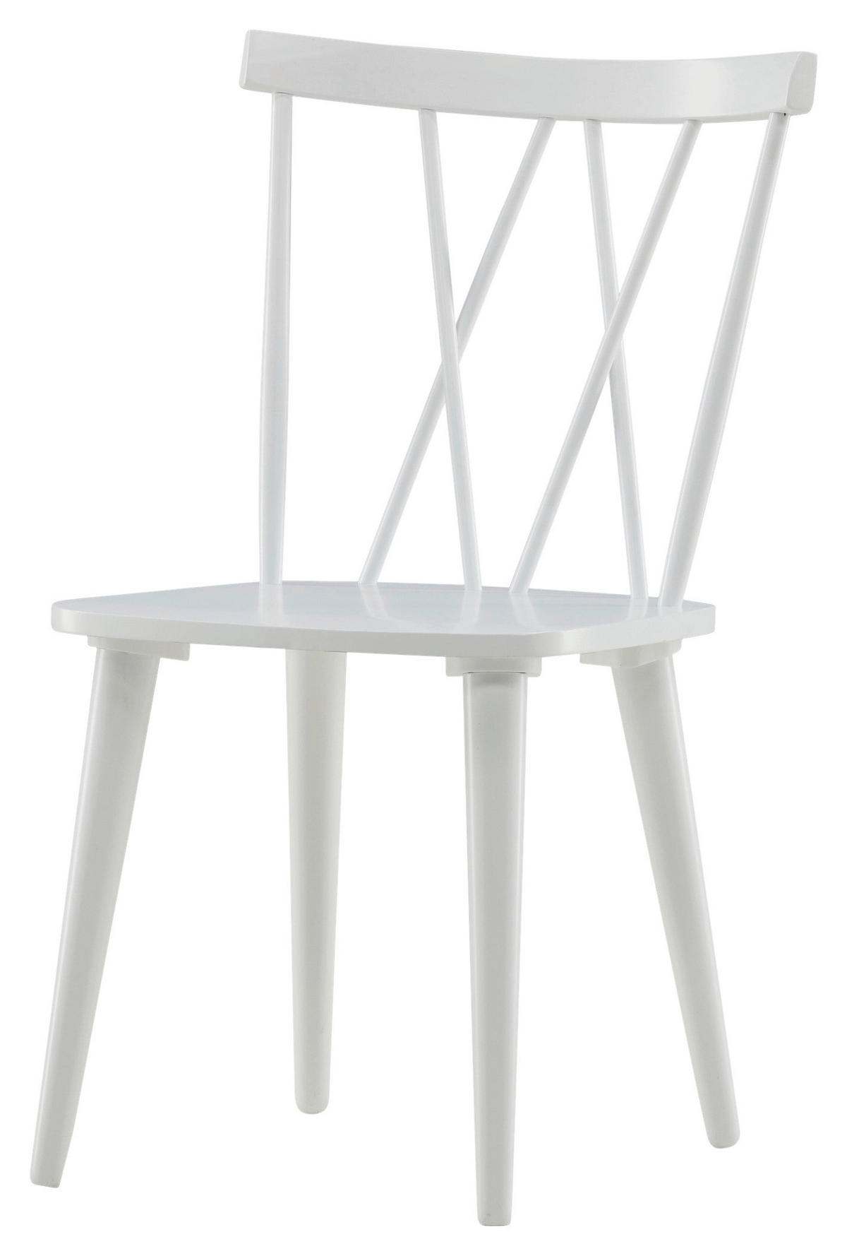 STOLSET 2 styck  - vit, Design, trä (53.5/86/50cm) - Livetastic