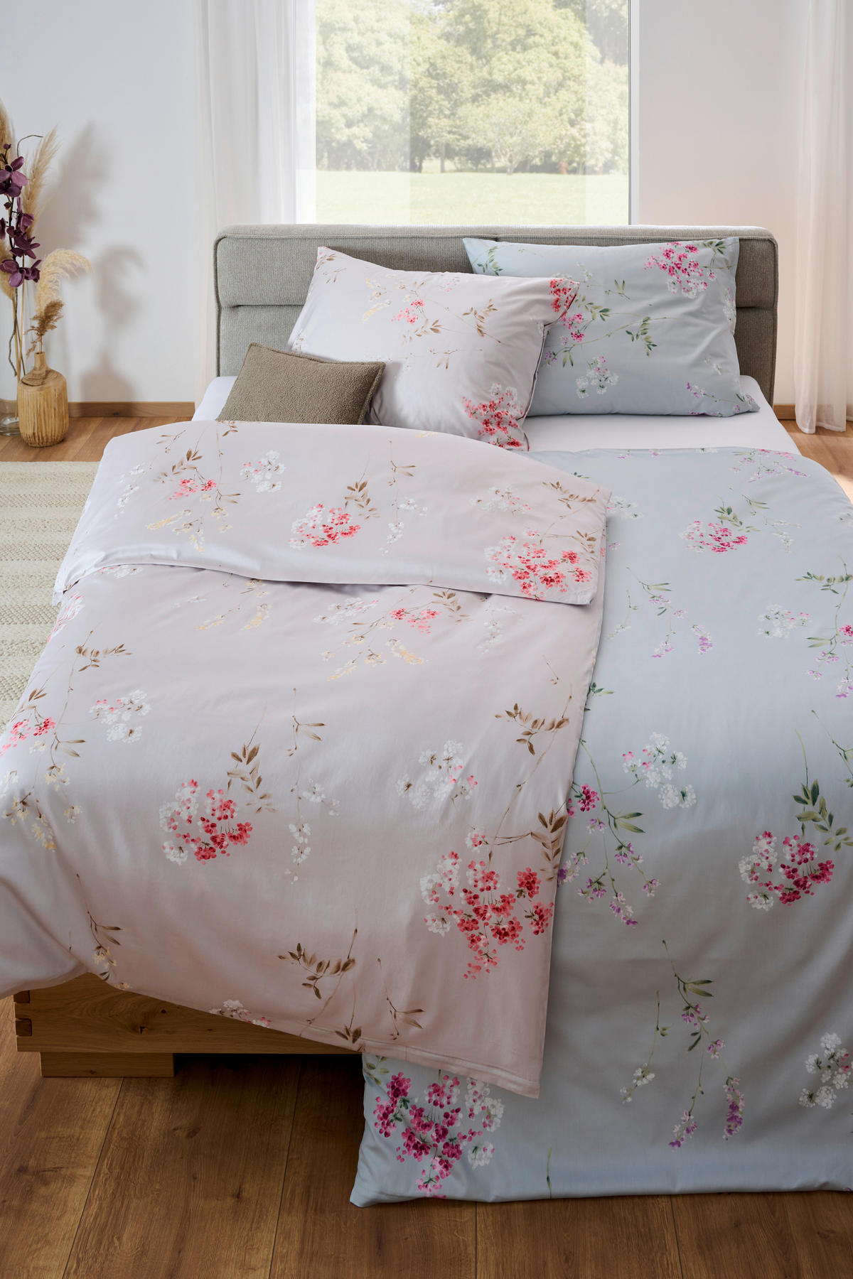 BETTWÄSCHE Standard/Timeless Makosatin 140/200 cm  - Bordeaux/Dunkelrosa, Basics, Textil (140/200cm) - Fleuresse