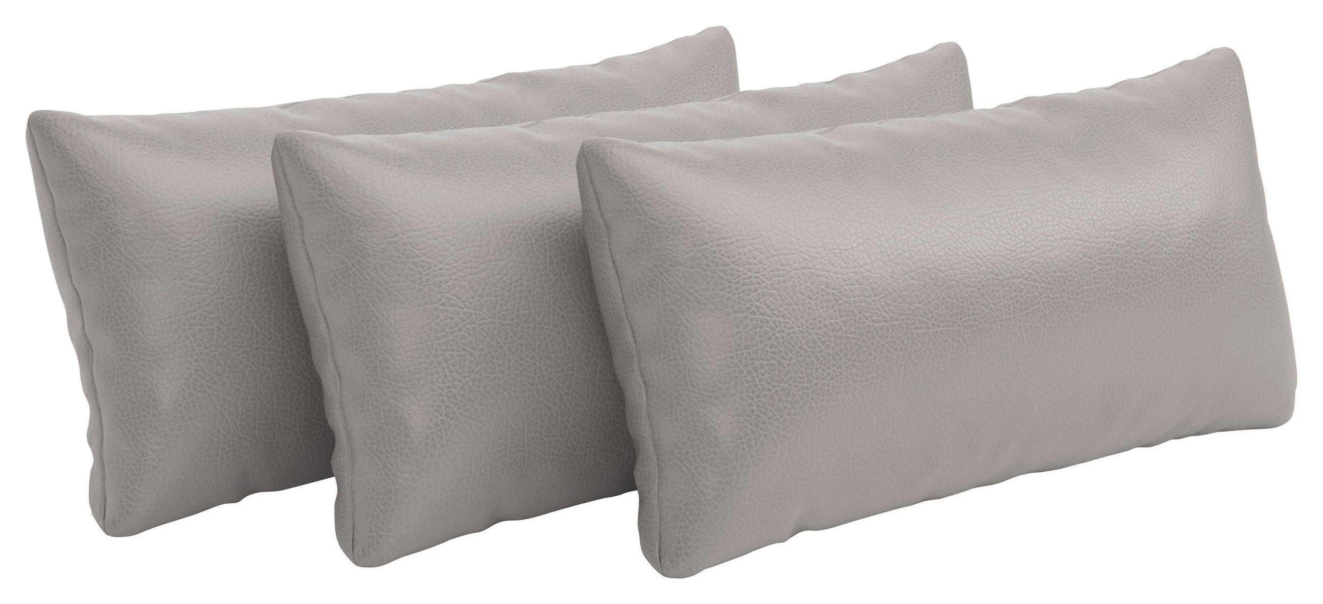NIERENKISSEN - Hellgrau, Konventionell, Leder (65/25cm) - Sit & More