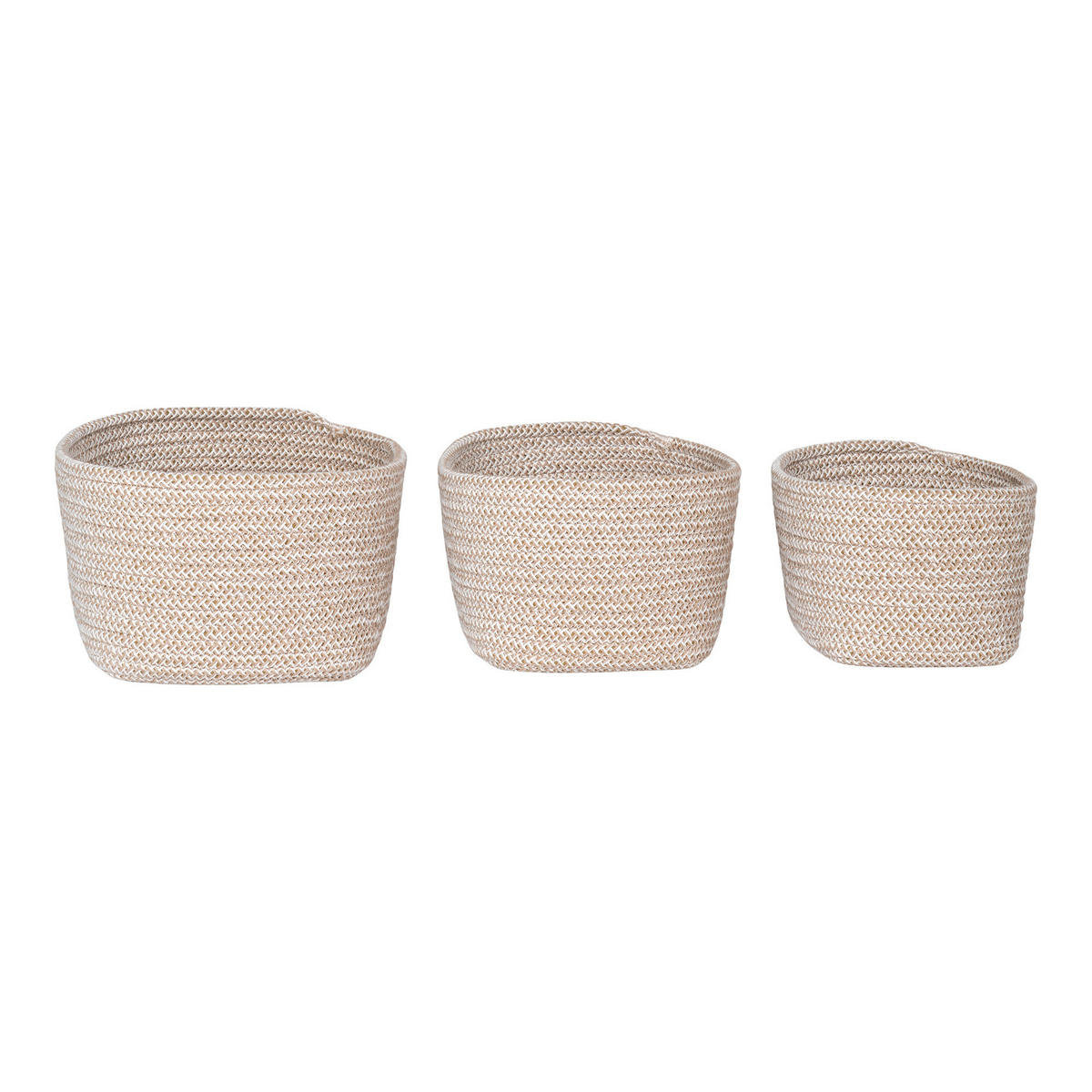 KORBSET - Beige, Basics, Textil