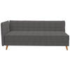 LIEGE in Dunkelgrau  - Dunkelgrau, MODERN, Holz/Textil (210/84/130cm) - Joka