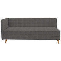 LIEGE in Dunkelgrau  - Dunkelgrau, MODERN, Holz/Textil (210/84/130cm) - Joka