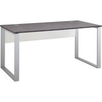 SCHREIBTISCH 158/75/79 cm  in Graphitfarben, Weiß  - Graphitfarben/Weiß, KONVENTIONELL, Holzwerkstoff/Metall (158/75/79cm) - Germania