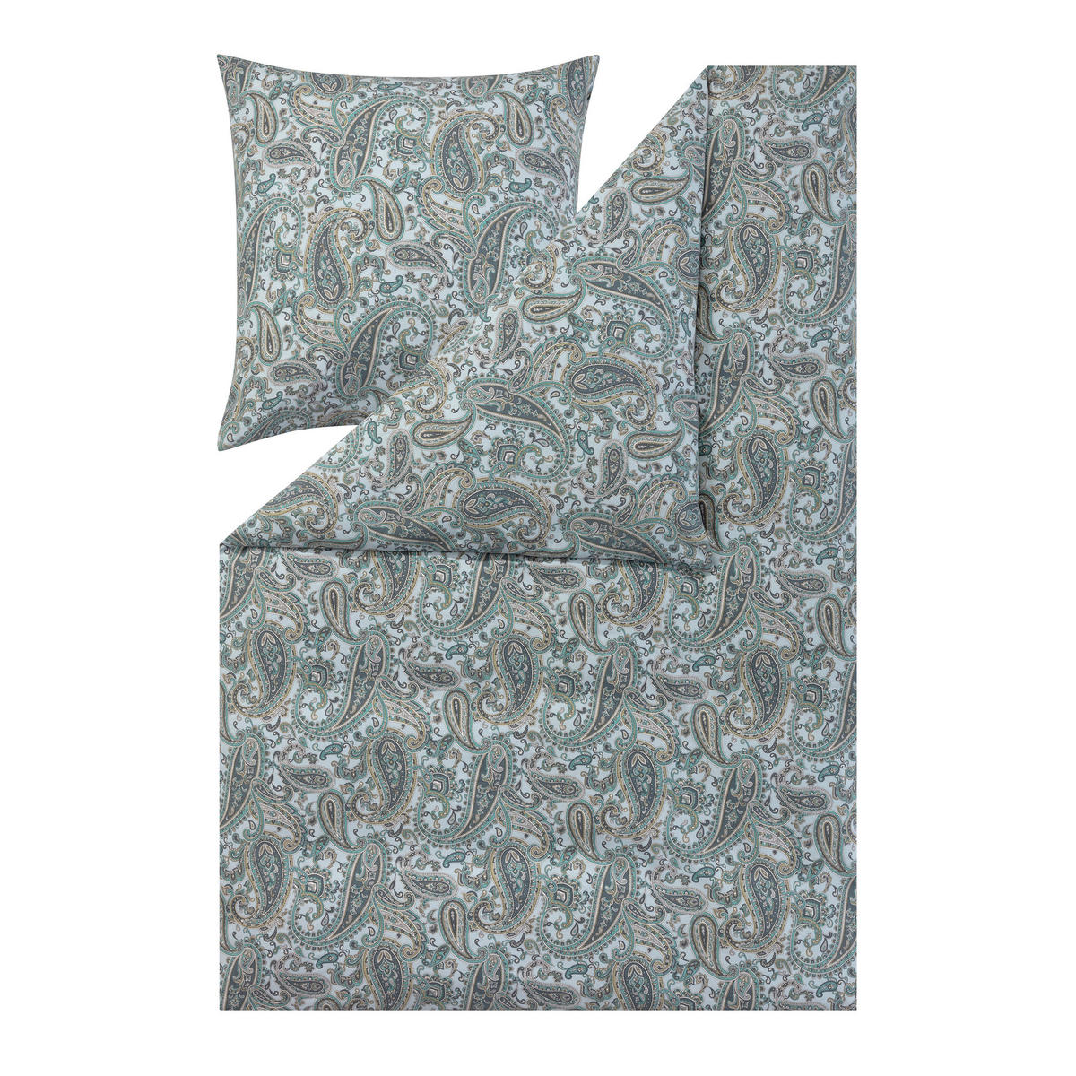 BETTWÄSCHE Atelier Flanell 155/220 cm  - Pastellblau, Design, Textil (155/220cm) - Estella
