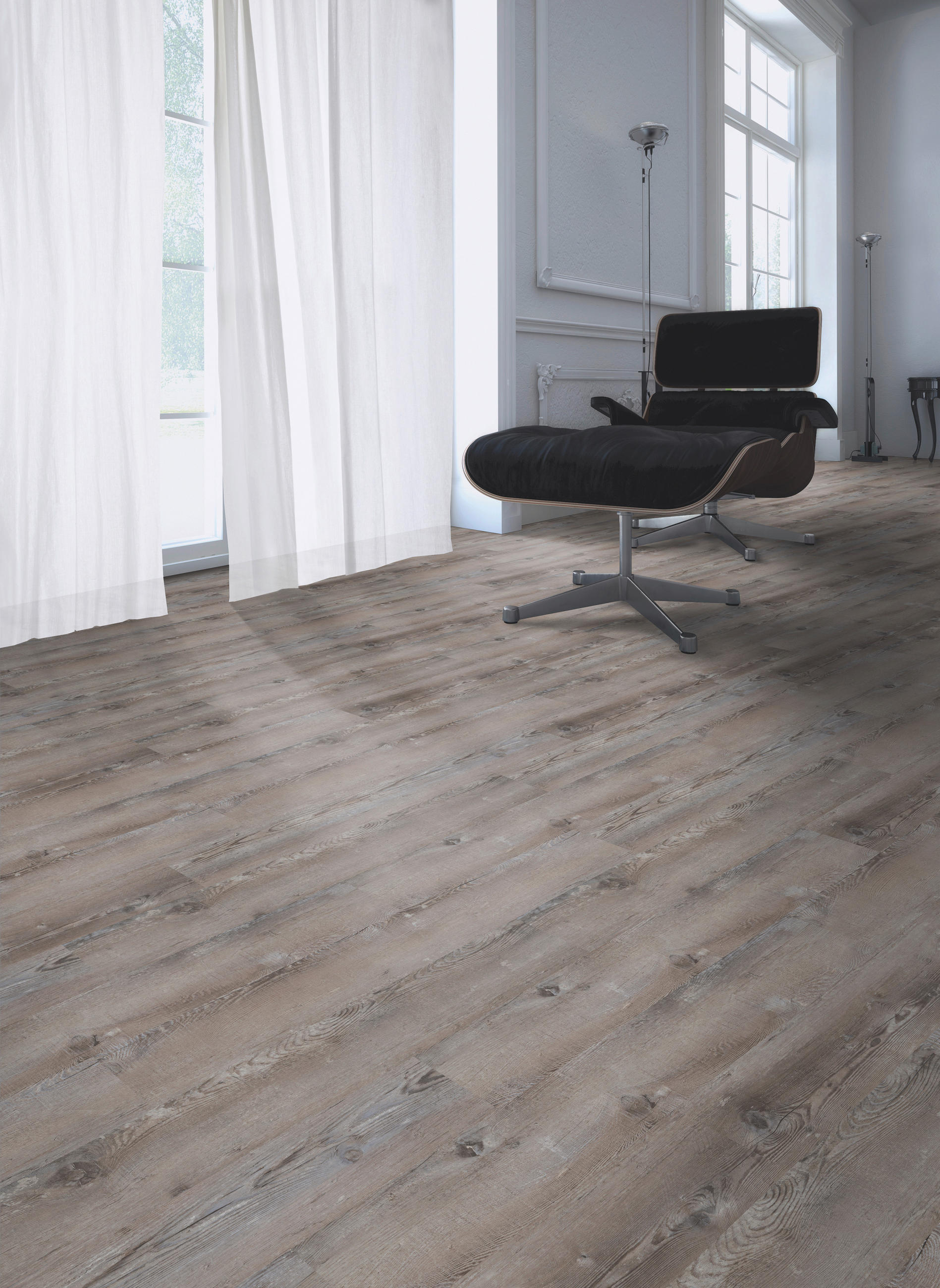 DESIGNBODEN FIXED  per  m² - Kieferfarben, Basics, Kunststoff (121.9/18.4/0.25cm)