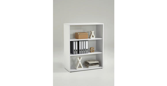 AKTENREGAL Weiß - Weiß, MODERN, Holzwerkstoff (89/111/40cm) - Carryhome