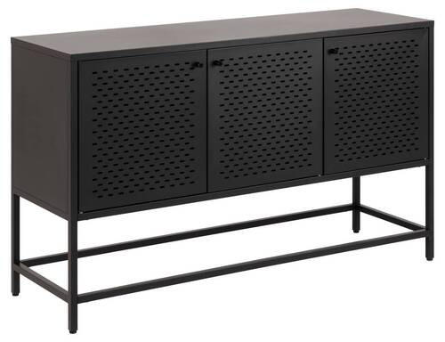 SIDEBOARD 125/75/40 cm  in Schwarz  - Schwarz, Design, Metall (125/75/40cm)
