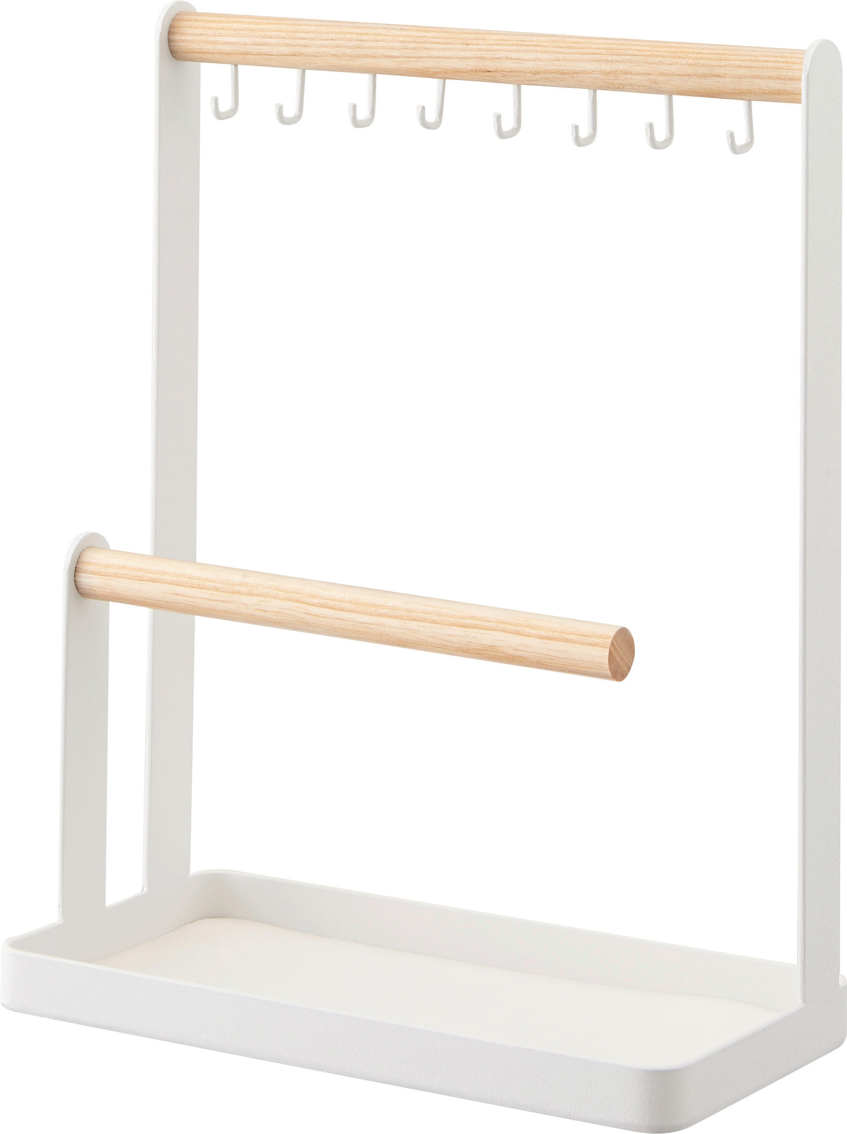 SCHMUCKHALTER - Weiss, Basics, Holz/Metall (10,5/20/28,5cm)