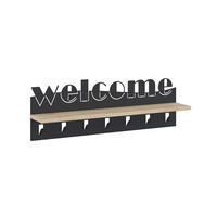 WANDGARDEROBE - Sonoma Eiche, Design, Holzwerkstoff/Metall (86/27/15cm) - Livetastic