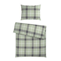 BETTWÄSCHE 2-teilig TERNET Flanell 140/200 cm  - Hellgrau, KONVENTIONELL, Textil (140/200cm) - Esposa