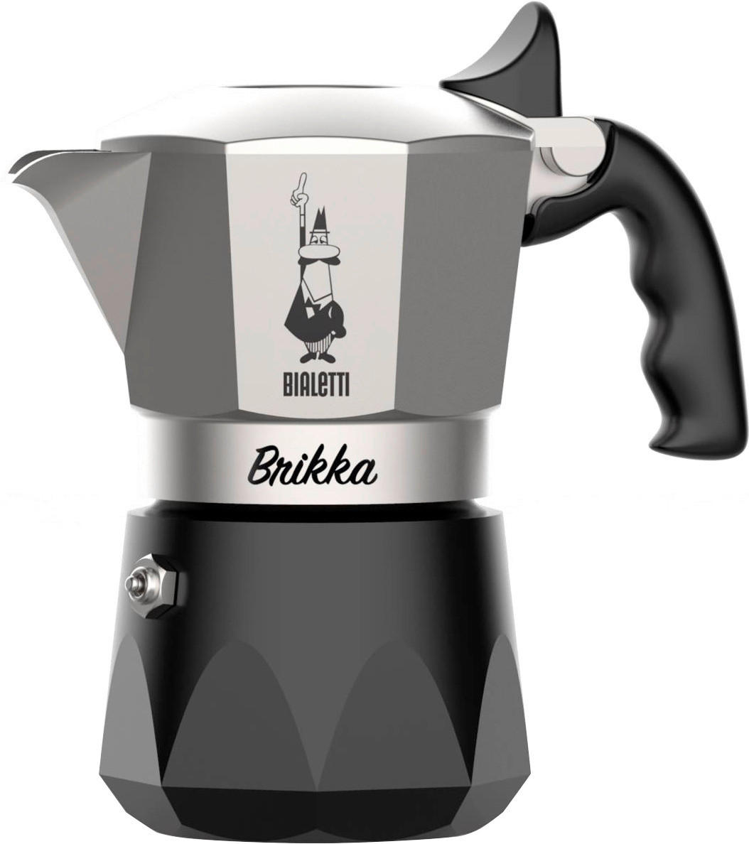 ESPRESSOKOCHER  - Silberfarben/Schwarz, Basics, Kunststoff/Metall (16/9.5/16.5cm) - Bialetti