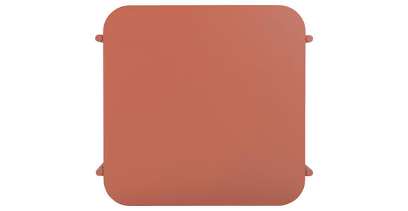 BEISTELLTISCH 48,4/45/40 cm Terracotta quadratisch  - Terracotta, Design, Metall (48,4/45/40cm) - Carryhome