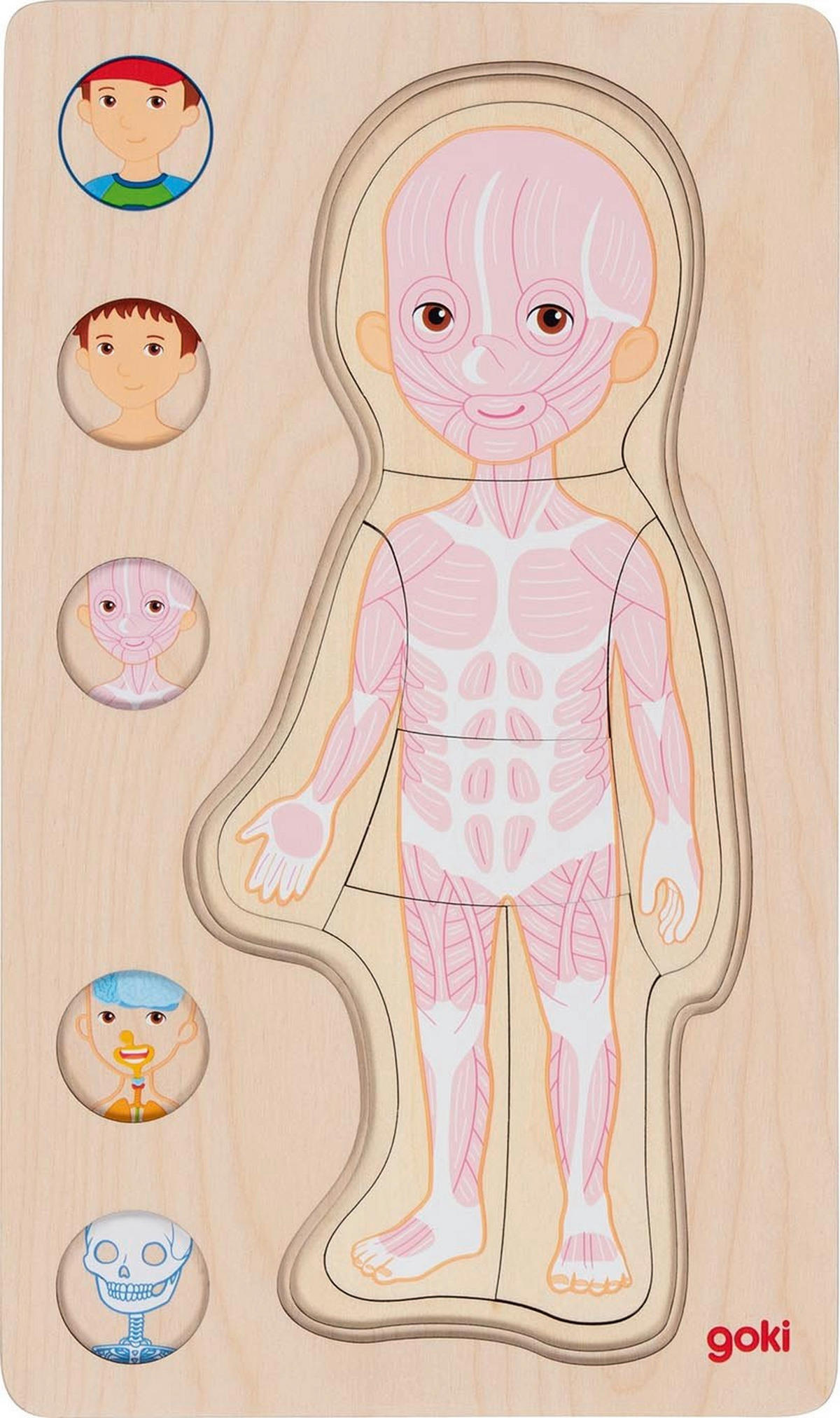 SLAGALICA   - prirodne boje, Basics, drvo (17,7/29,8/1,4cm) - Goki