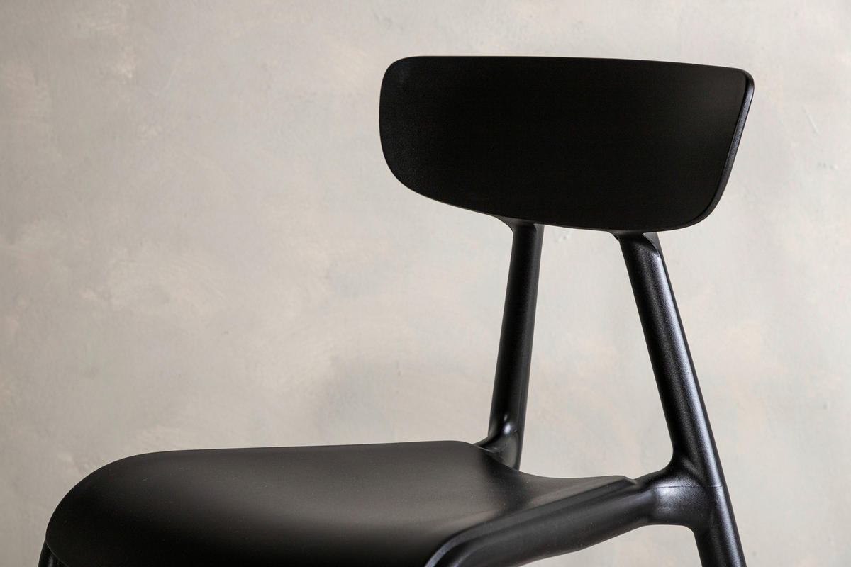 STOLSET slät  - svart, Design, plast (49/79.5/54cm) - Livetastic