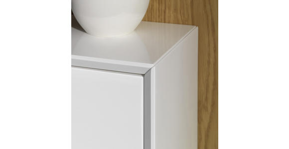 SCHUHKIPPER 127/122/18 cm  - Edelstahlfarben/Weiß, Design, Holzwerkstoff/Metall (127/122/18cm) - Xora