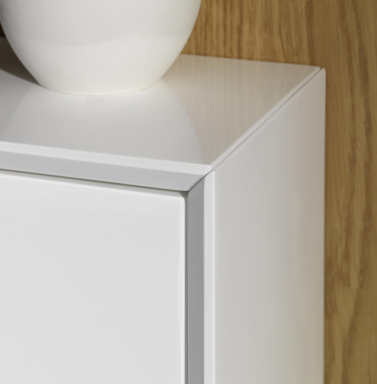 BILLENŐS CIPŐSSZEKRÉNY 127/122/18 cm  - nemesacél/fehér, Design, faalapú anyag/fém (127/122/18cm) - Xora