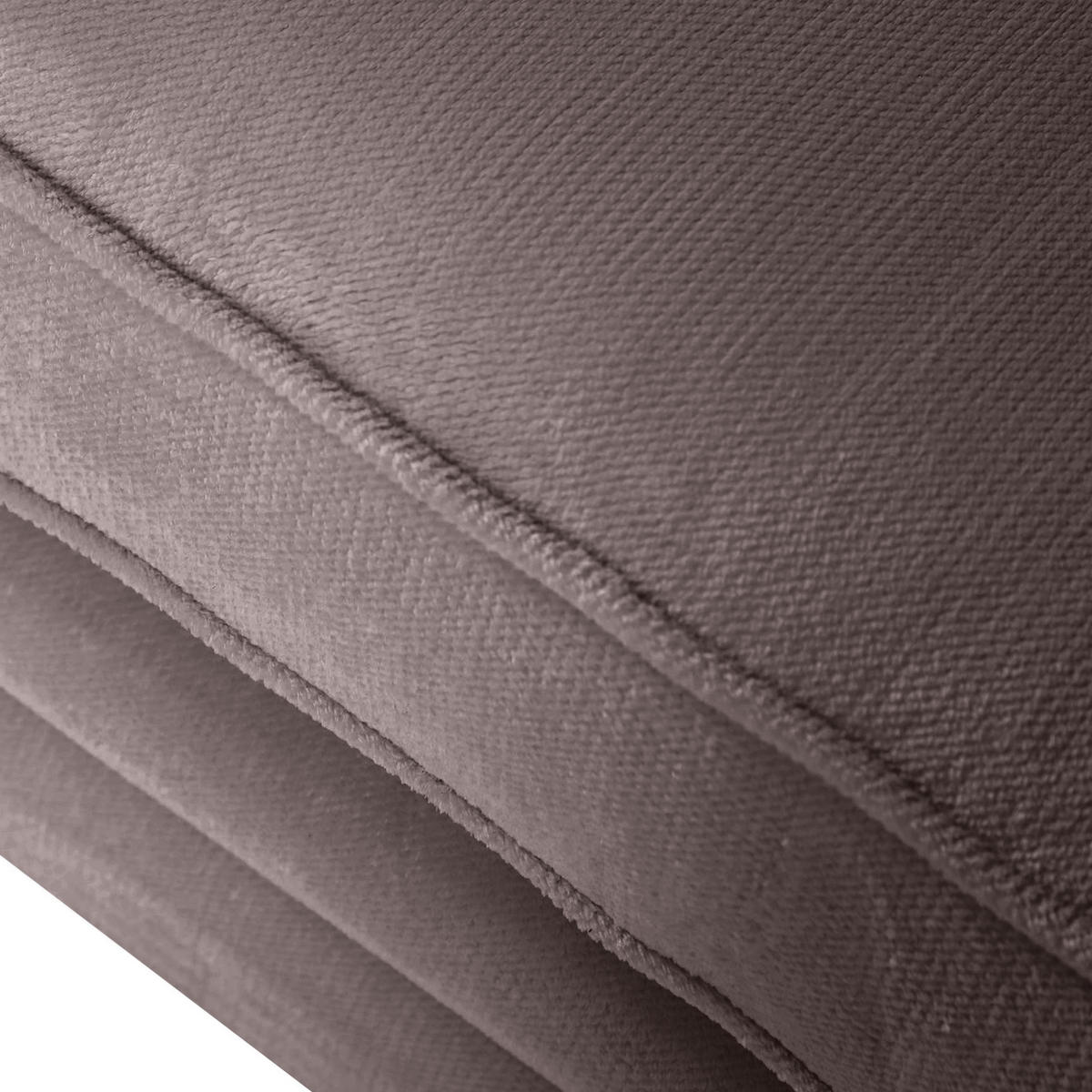 BIG SOFFA i plysch lerfärgad  - furufärgad/lerfärgad, Trend, trä/textil (273/85/110cm) - MID.YOU