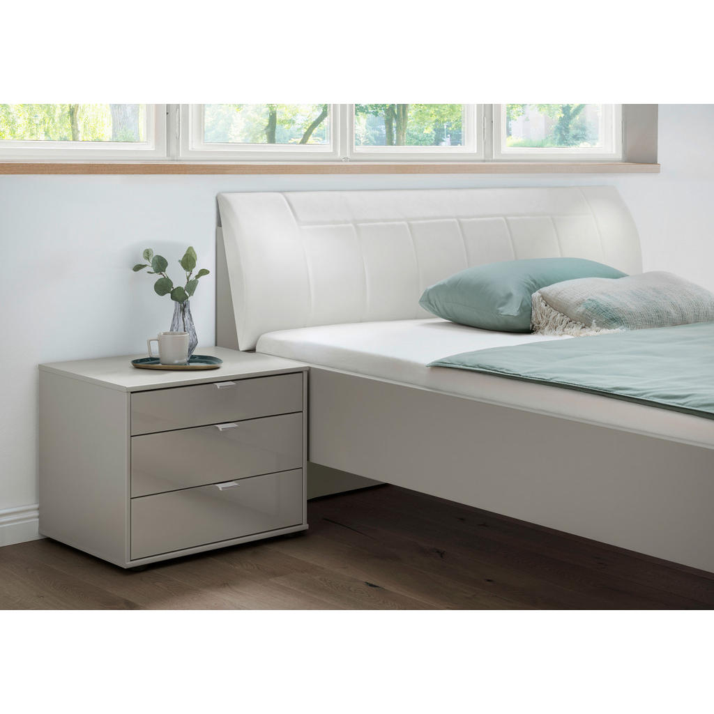 Thumbnail - Dieter Knoll Bett, Grau, Weiß, Textil, 160x200 cm, Made in Germany, Goldenes M, ISO 9001, in verschiedenen Größen erhält...
