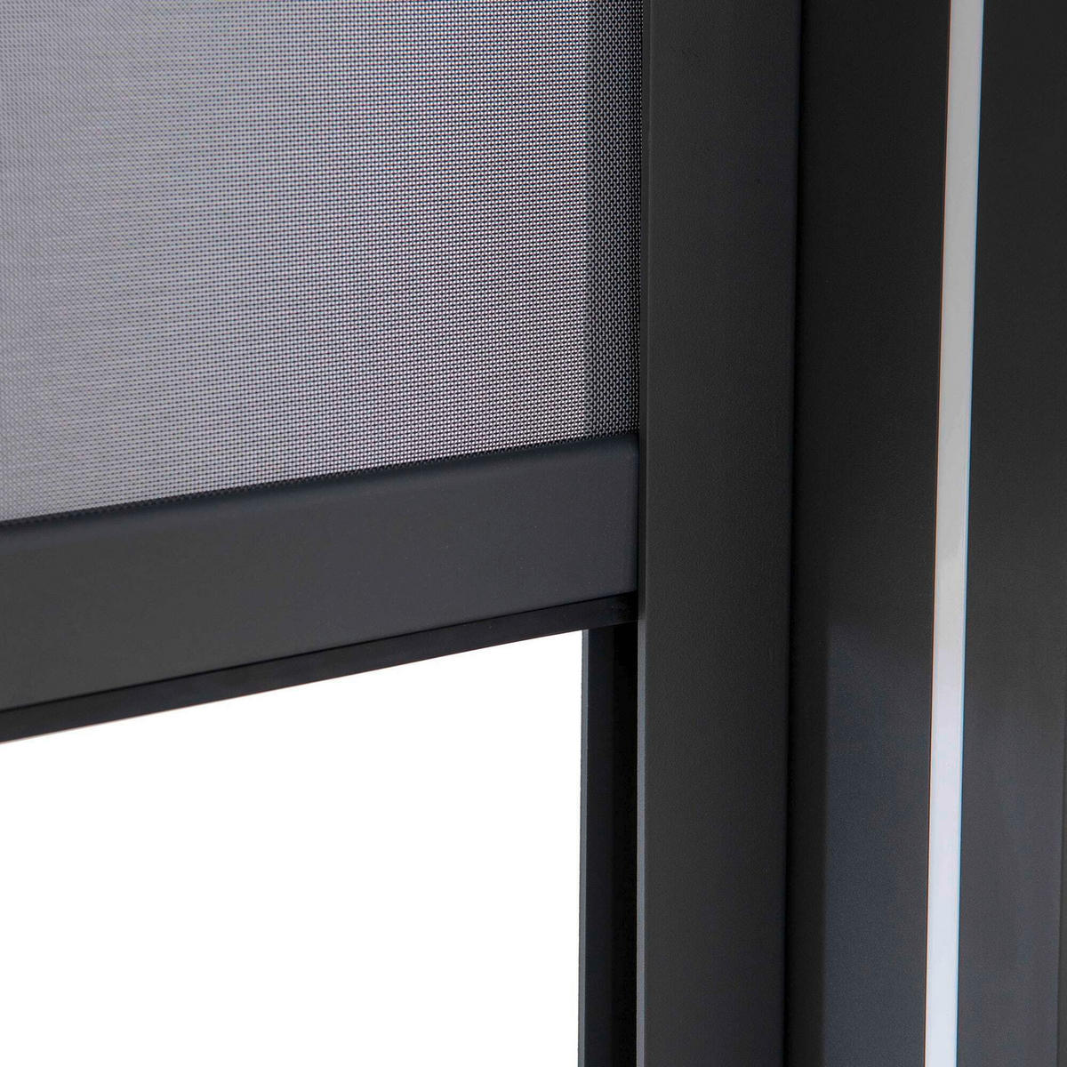 PAVILLON-ROLLO   - Grau, Basics, Textil/Metall (272/180cm) - Modante