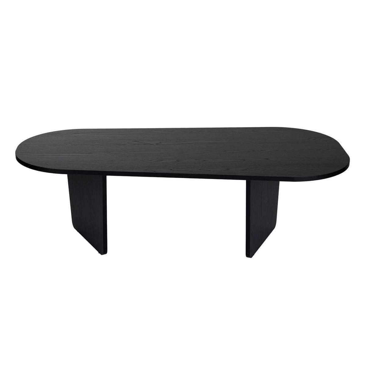 COUCHTISCH Freiform Schwarz  - Schwarz, Design, Holzwerkstoff (130/40/65cm) - MID.YOU