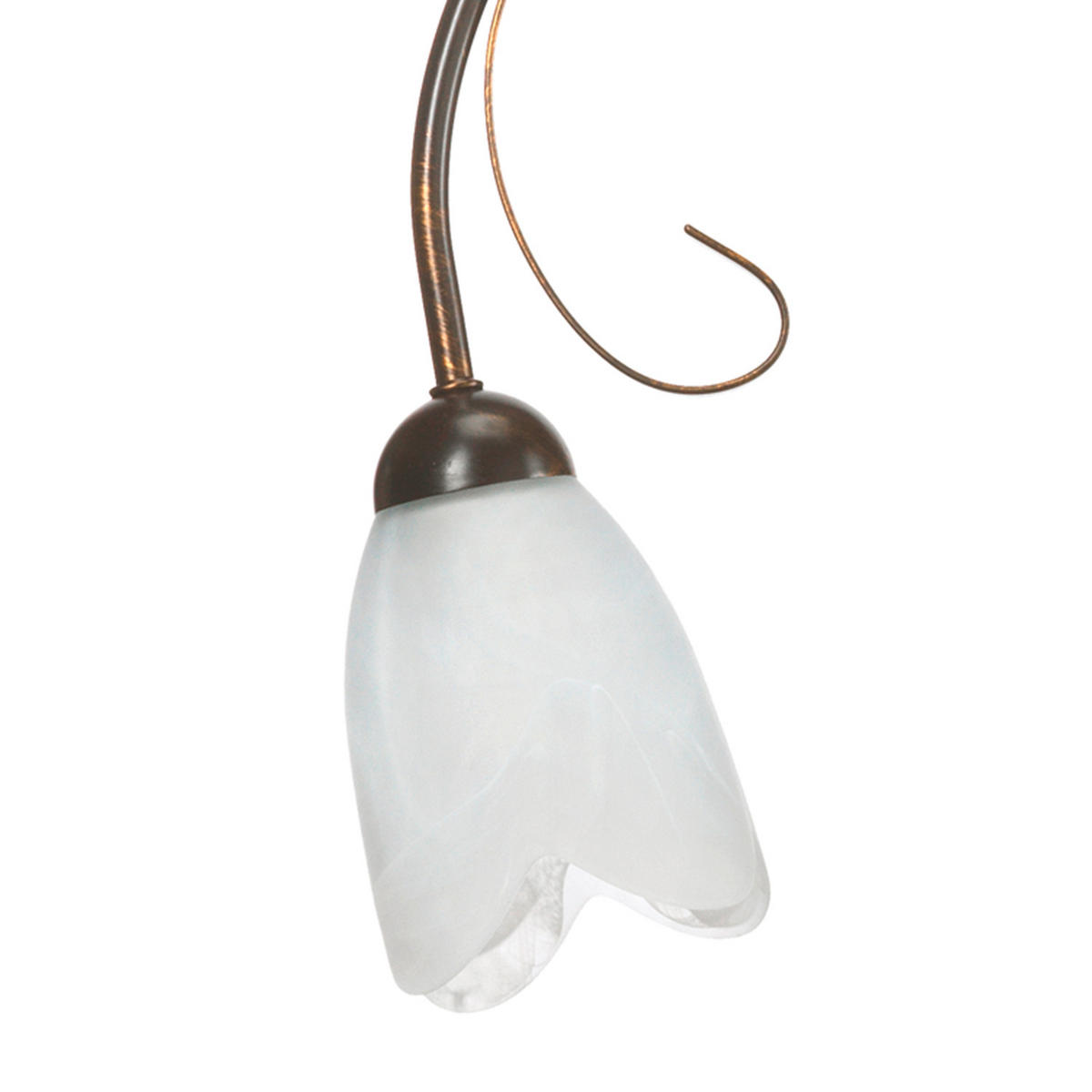 DECKENLEUCHTE 4623 ODINO 60/15 cm   - Bronzefarben, KONVENTIONELL, Glas/Metall (60/15cm)