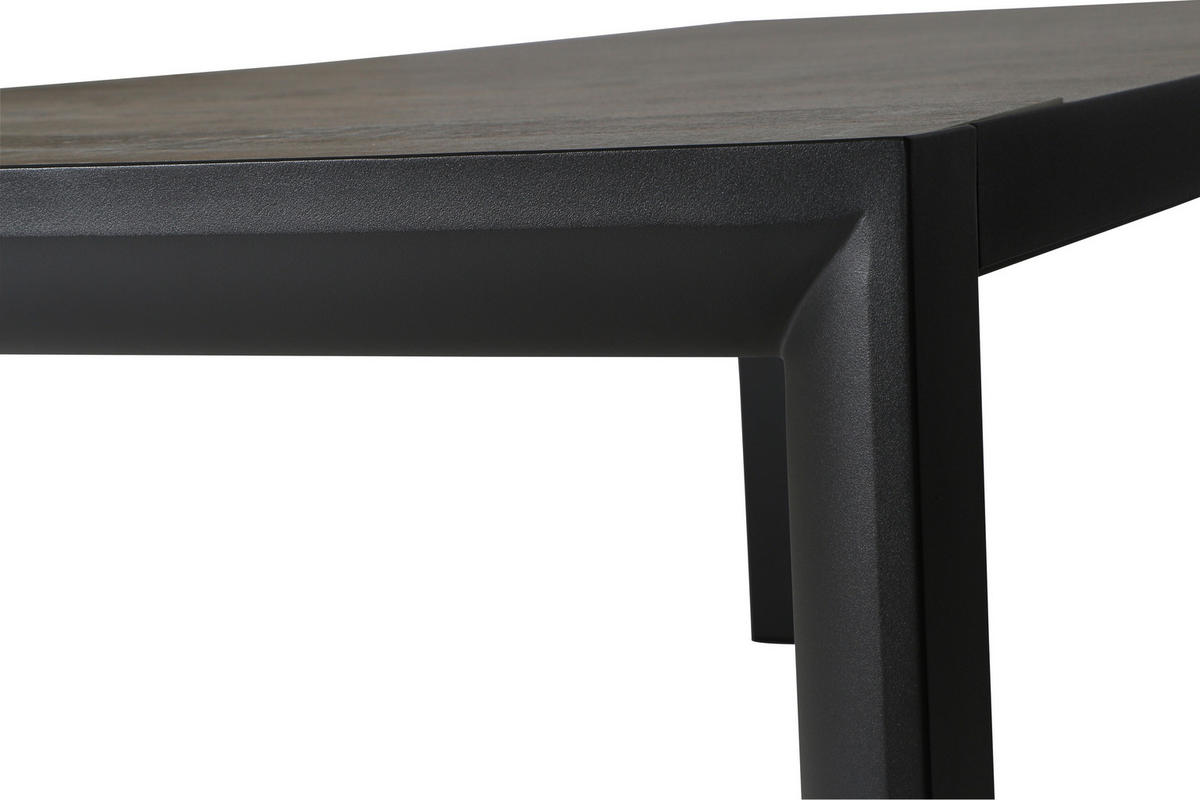 GARTENGARNITUR 5-teilig Aluminium  - Anthrazit, KONVENTIONELL, Keramik/Kunststoff (90/74/140cm) - Siena Garden