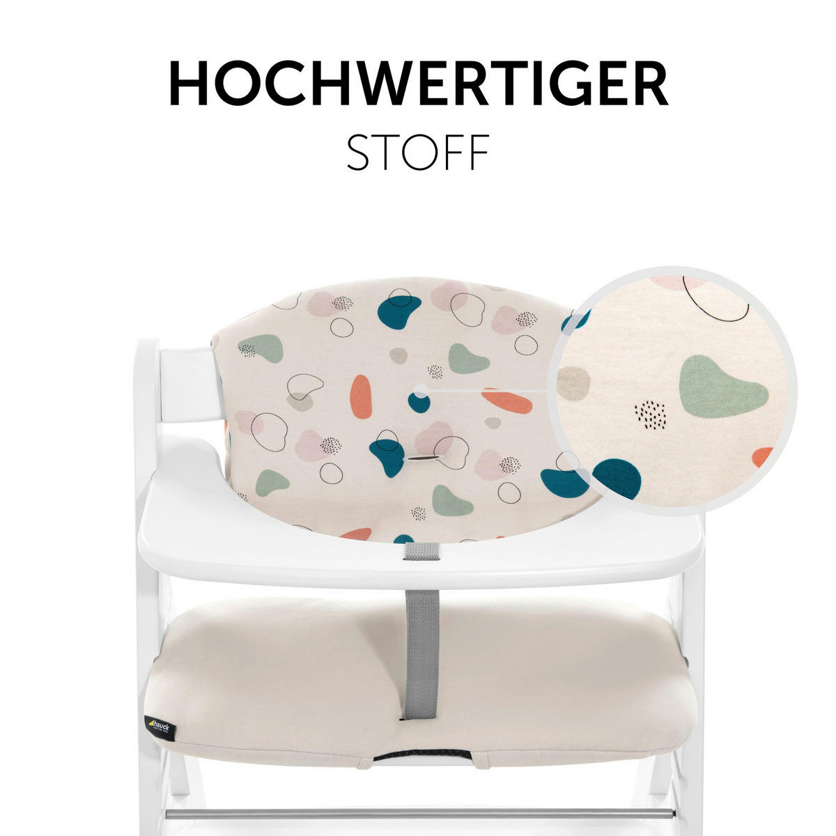HOCHSTUHLEINLAGE HIGHCHAIRPAD SELECT  - Beige, Basics, Textil (27/47/8cm) - Hauck