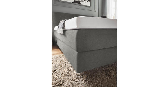 BOXSPRINGBETT 160/200 cm  in Taupe  - Taupe, KONVENTIONELL, Holz/Textil (160/200cm) - Dieter Knoll