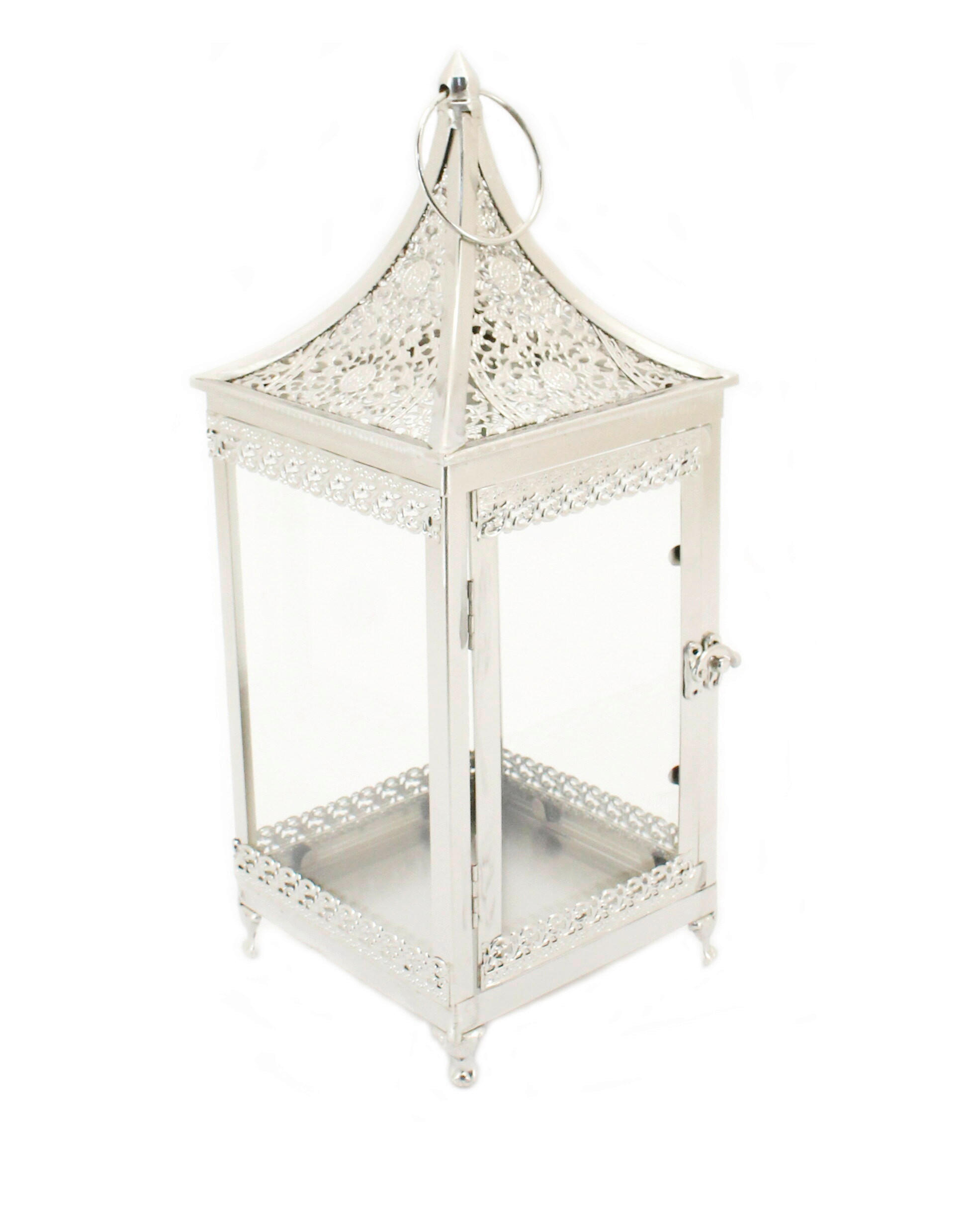 LAMPÁŠ kov, sklo - strieborná, Konventionell, kov/sklo (17,5/44/17,5cm) - Ambia Home