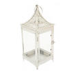 LATERNE - Silberfarben, KONVENTIONELL, Glas/Metall (17,5/44/17,5cm) - Ambia Home
