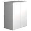 BYRÅ 60/73/32 cm  - vit/antracit, Modern, trämaterial/plast (60/73/32cm) - MID.YOU