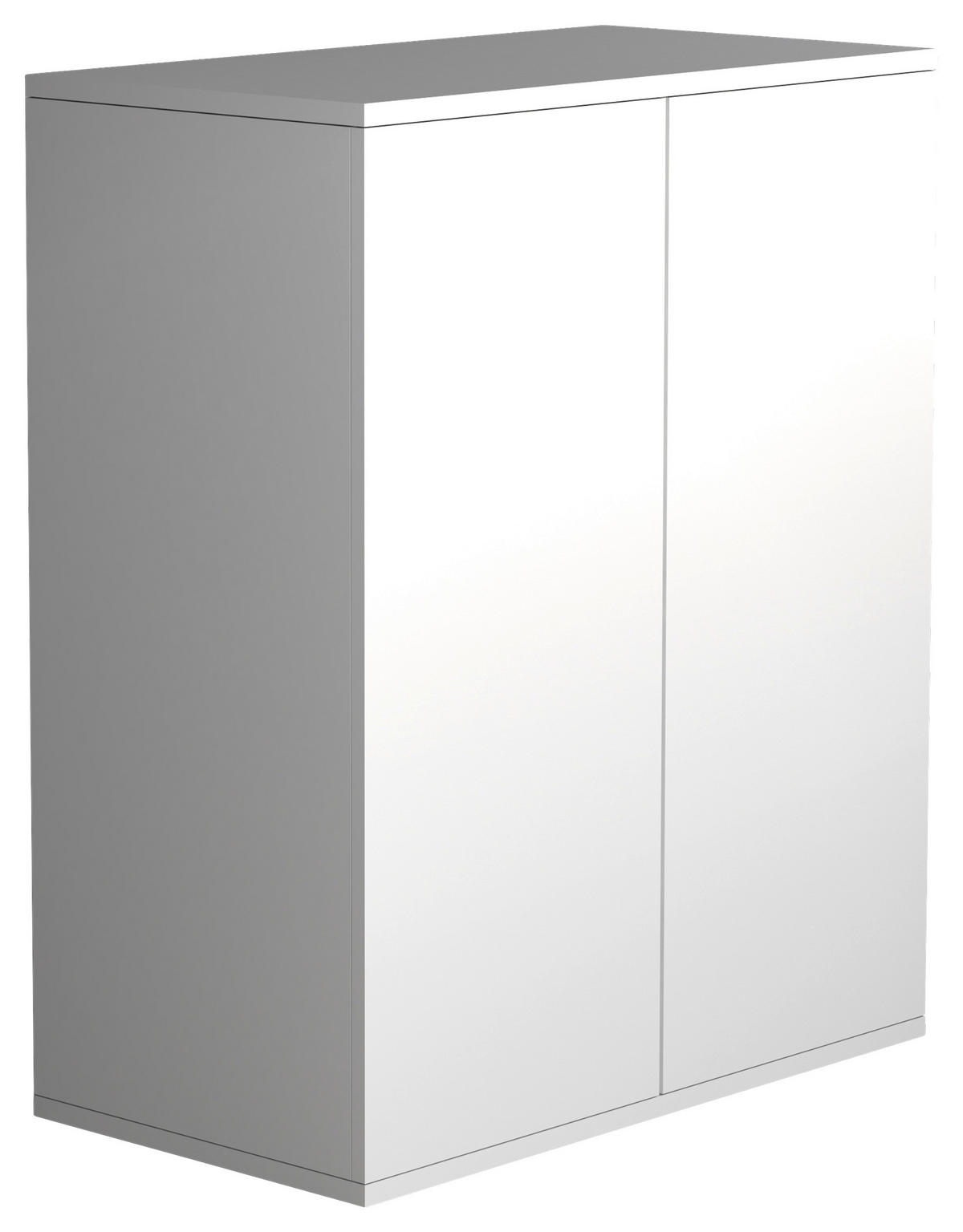 KOMMODE 60/73/32 cm  in Weiss  - Weiss/Anthrazit, Modern, Holzwerkstoff/Kunststoff (60/73/32cm) - MID.YOU