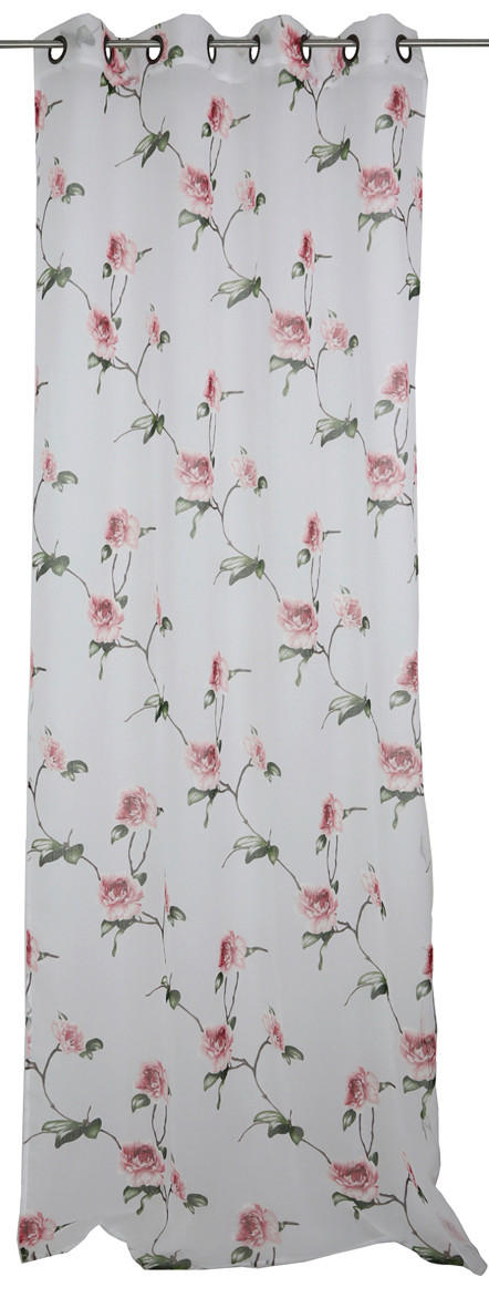 ÖSENSCHAL halbtransparent 140/245 cm   - Dunkelgrün/Rosa, Natur, Textil (140/245cm)