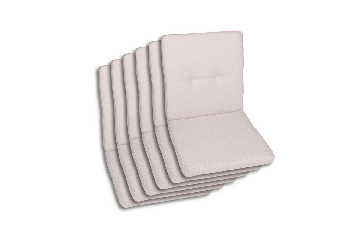 SESSELAUFLAGENSET Uni  - Naturfarben, Basics, Textil (50/7/100cm)