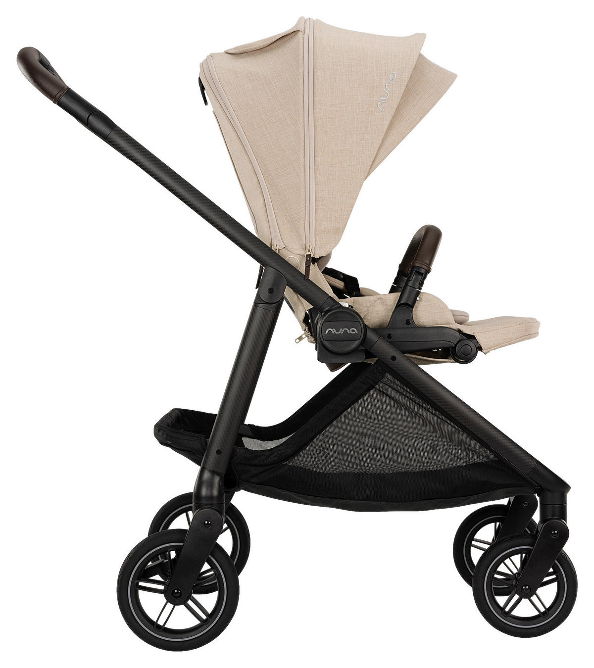 KINDERWAGEN  Swiv  Biscotti  - Beige/Schwarz, Basics, Textil/Metall (94/54/103cm) - Nuna