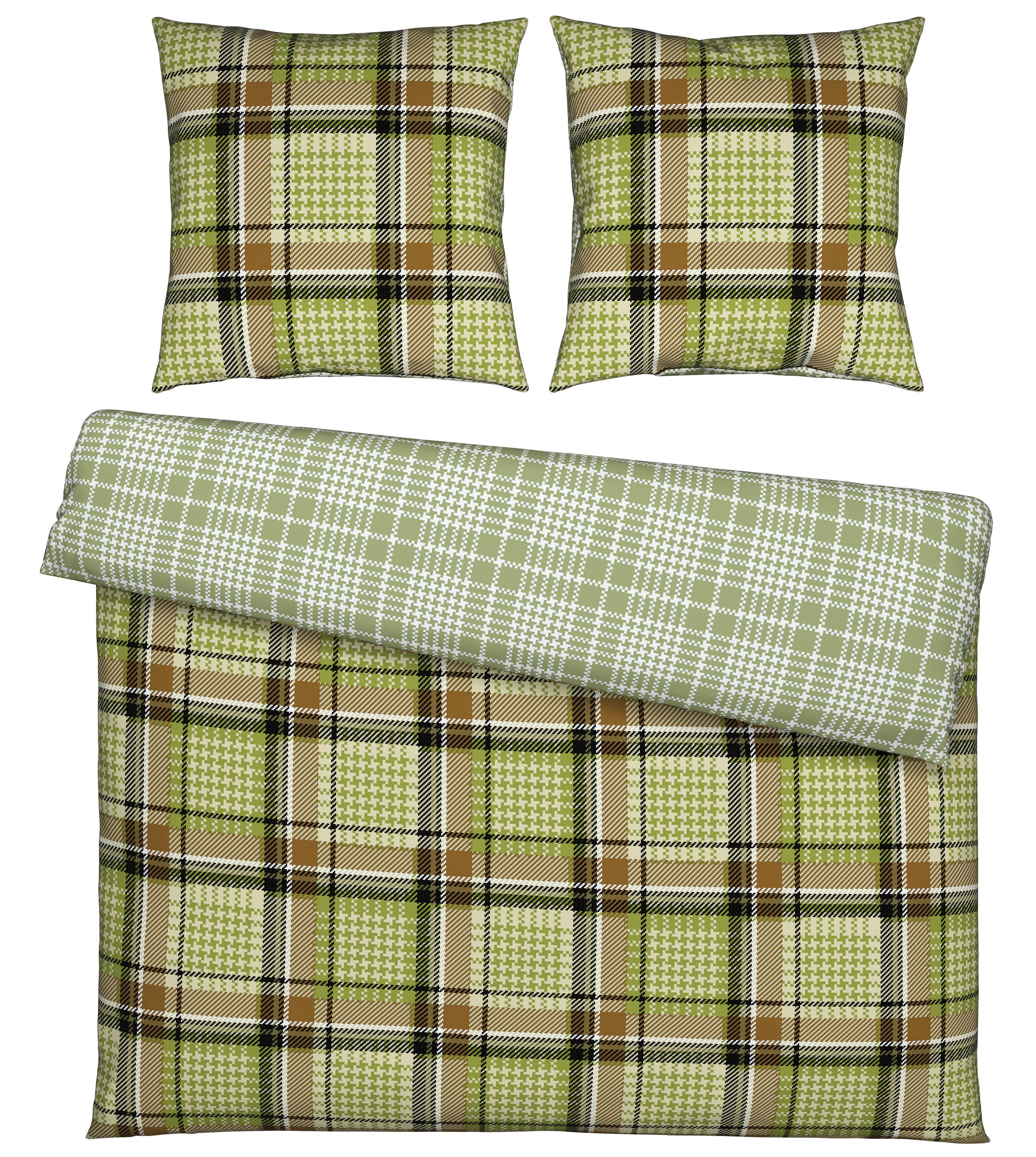 OBOUSTRANNÉ POVLEČENÍ, renforcé, zelená, 200/200 cm - zelená, Konvenční, textil (200/200cm) - Novel