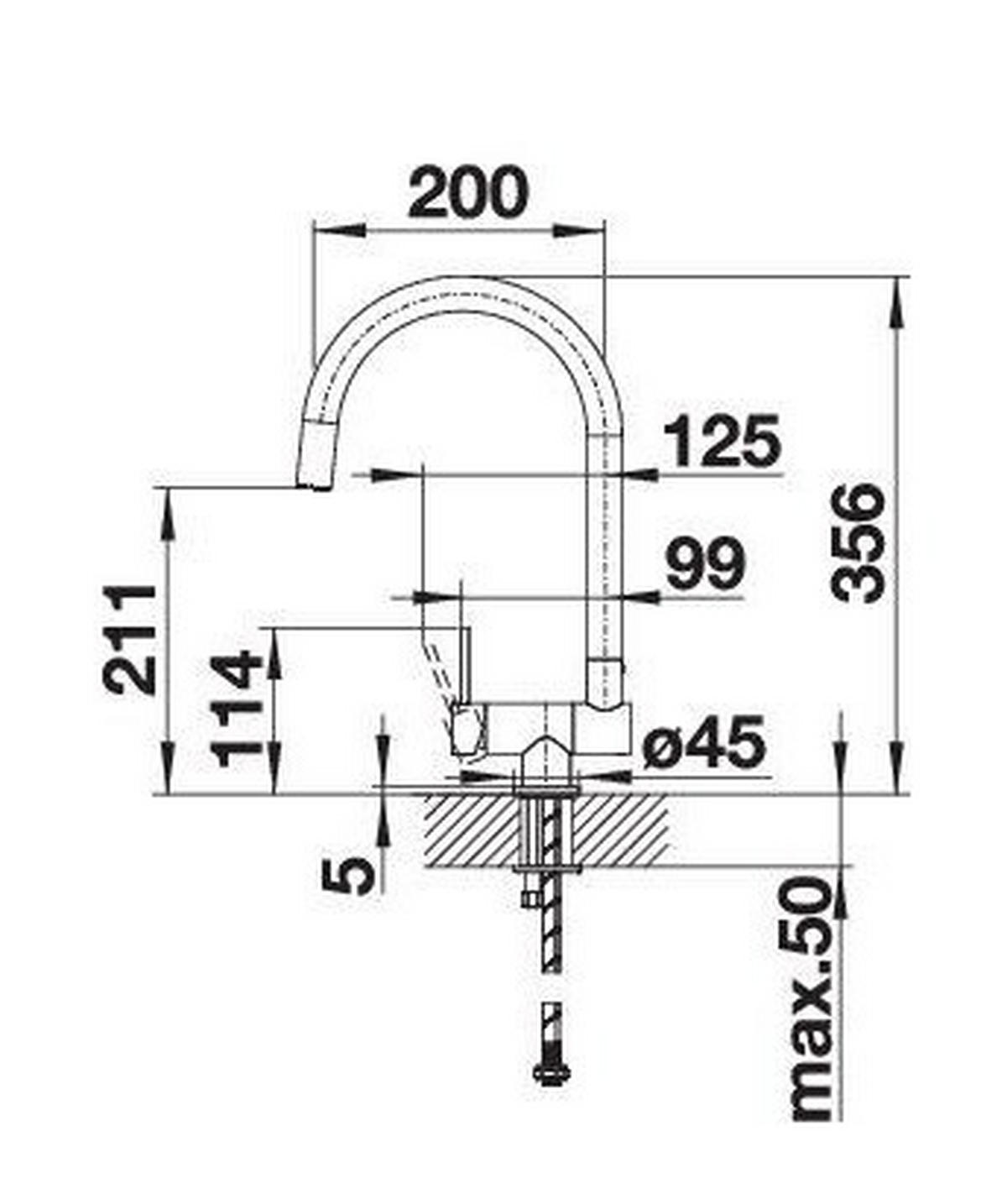 KÜCHENARMATUR 521543  - Chromfarben, Basics, Metall (12,4/35,6/23,5cm) - Blanco