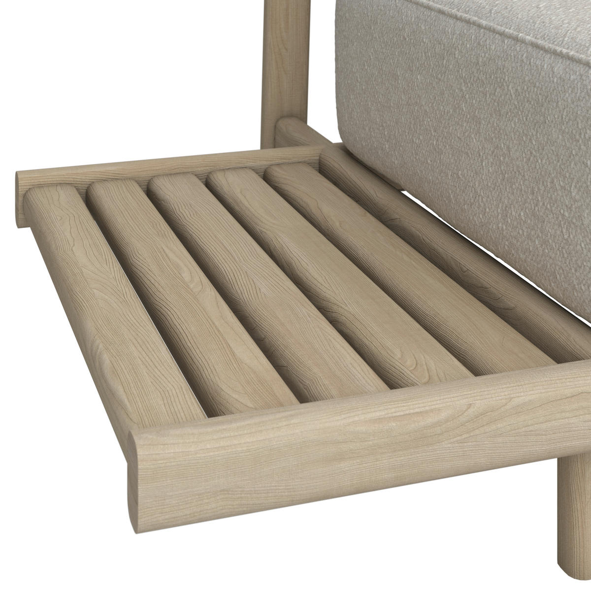 LOUNGEGARNITUR 264/308 cm Esche massiv  - Sandfarben/Taupe, ROMANTIK / LANDHAUS, Holz/Textil (264/308cm) - Dieter Knoll