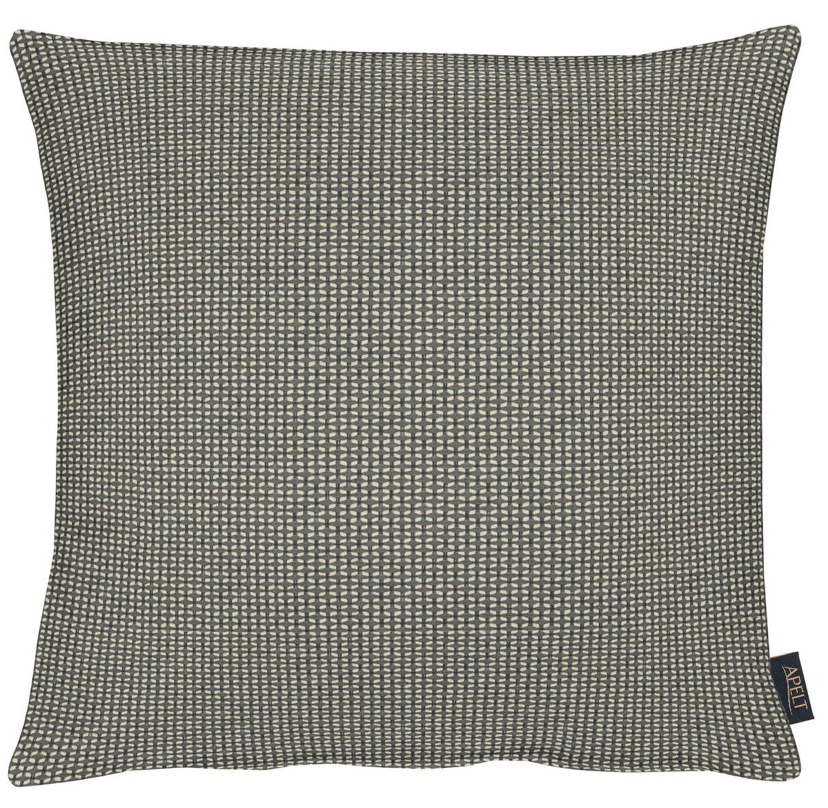 KISSENHÜLLE Uni-Basic 49/49 cm  - Schwarz/Naturfarben, Basics, Textil (49/49cm) - Novel