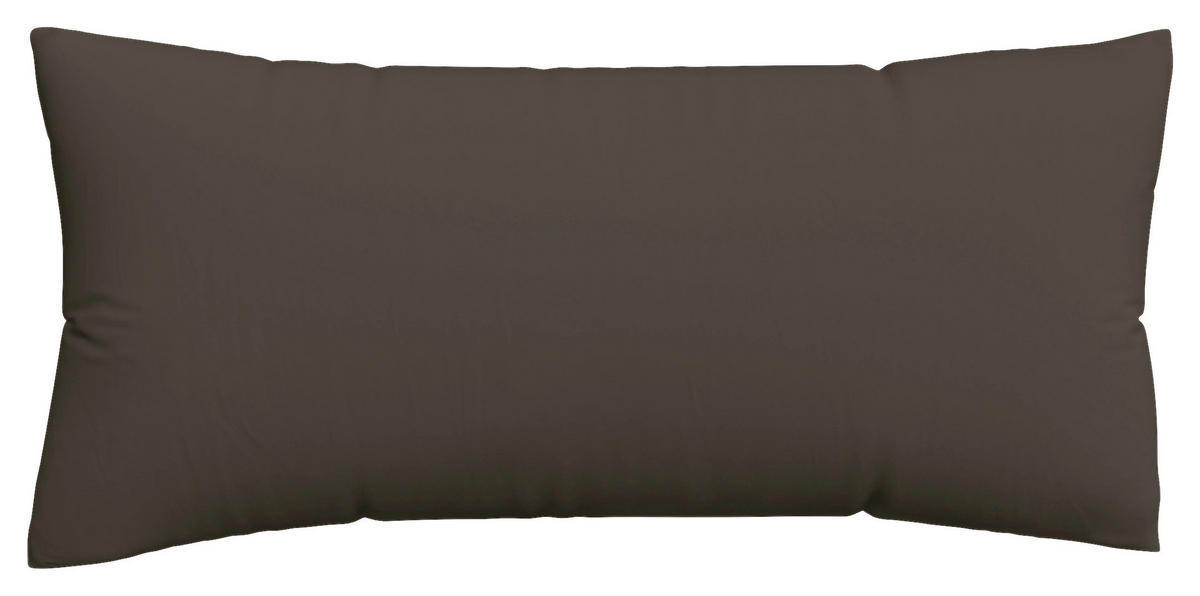 KOPFKISSENBEZUG EASY JERSEY 40/80 cm  - Dunkelbraun, Basics, Textil (40/80cm) - Schlafgut